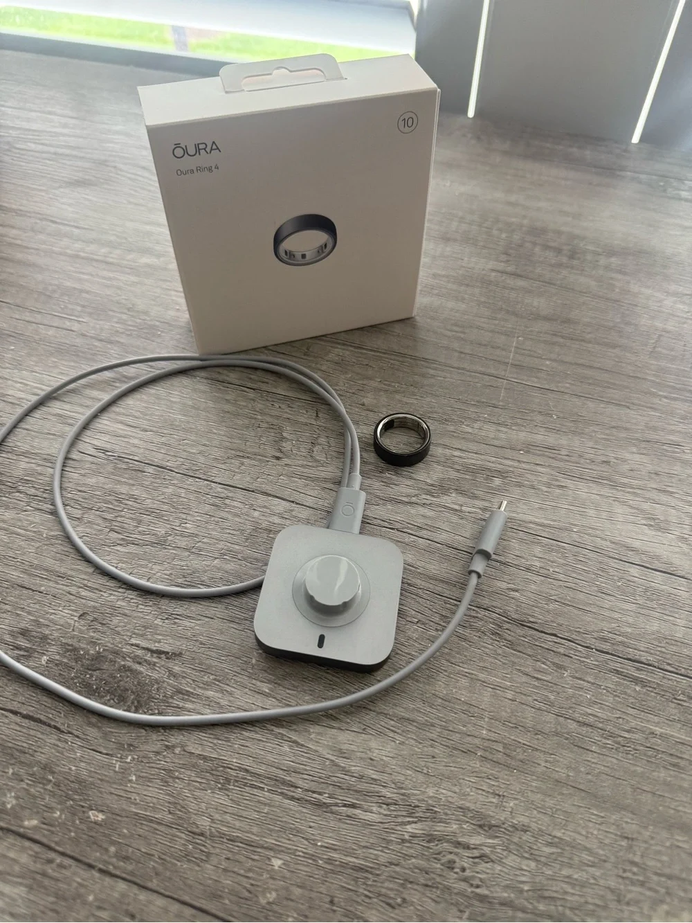 OURA RING 4 generation stealth size 10 fitness sleep activity stress tracker